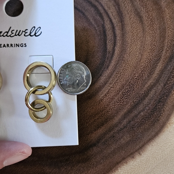 Madewell Hoop Dream Links Dangle Earrings NWT - Picture 4 of 4